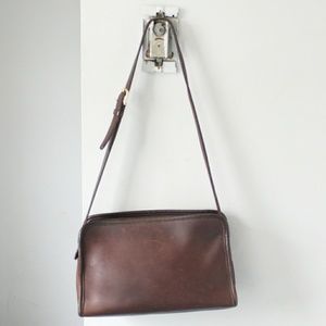 SOLD Vintage Coach Handbag Brown Leather Purse Bag